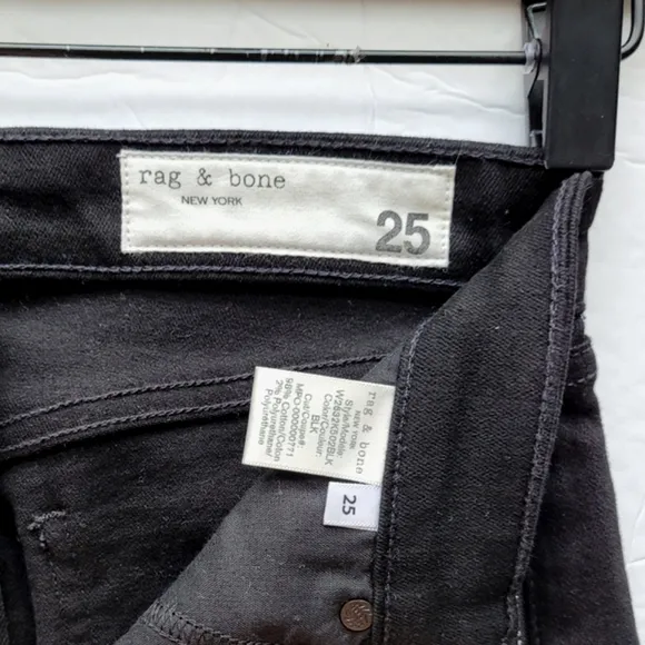 Rag &amp; bone Jeans Nina High Rise Skinny Zip Side