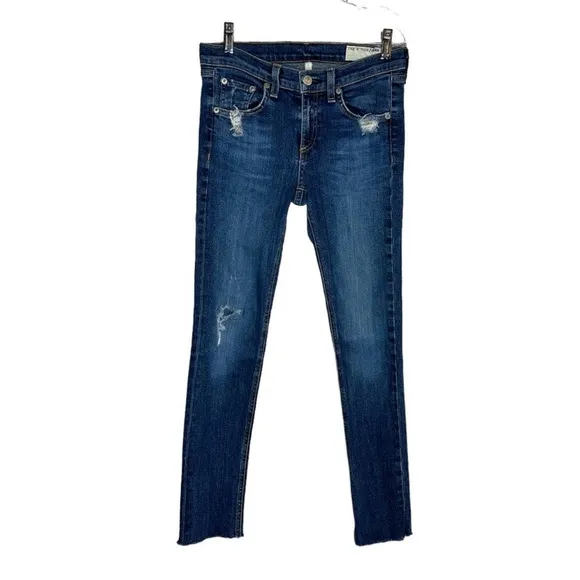 Rag &amp; Bone The Skinny in La Paz Distressed Jeans Size 27