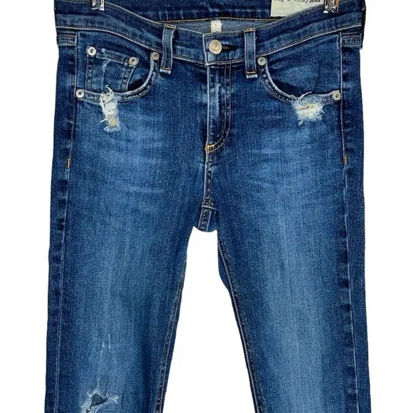 Rag &amp; Bone The Skinny in La Paz Distressed Jeans Size 27
