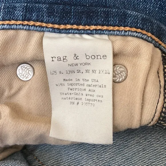 Rag &amp; Bone The Skinny in La Paz Distressed Jeans Size 27