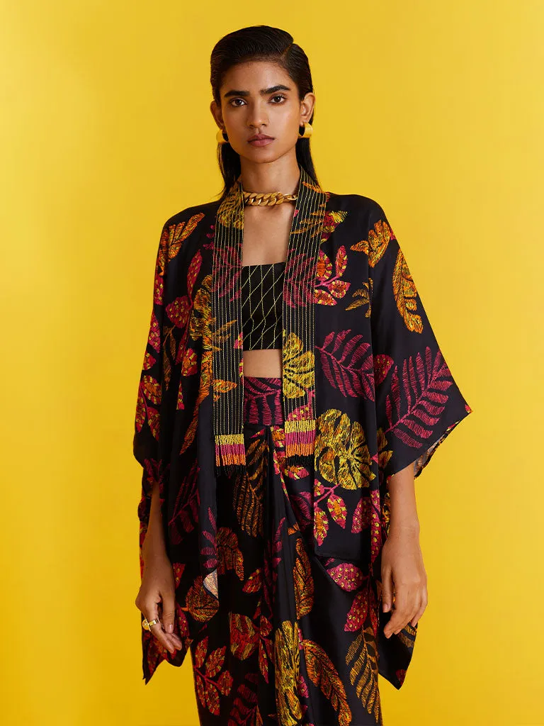 Rainforest Knot Skirt & Blouse Set