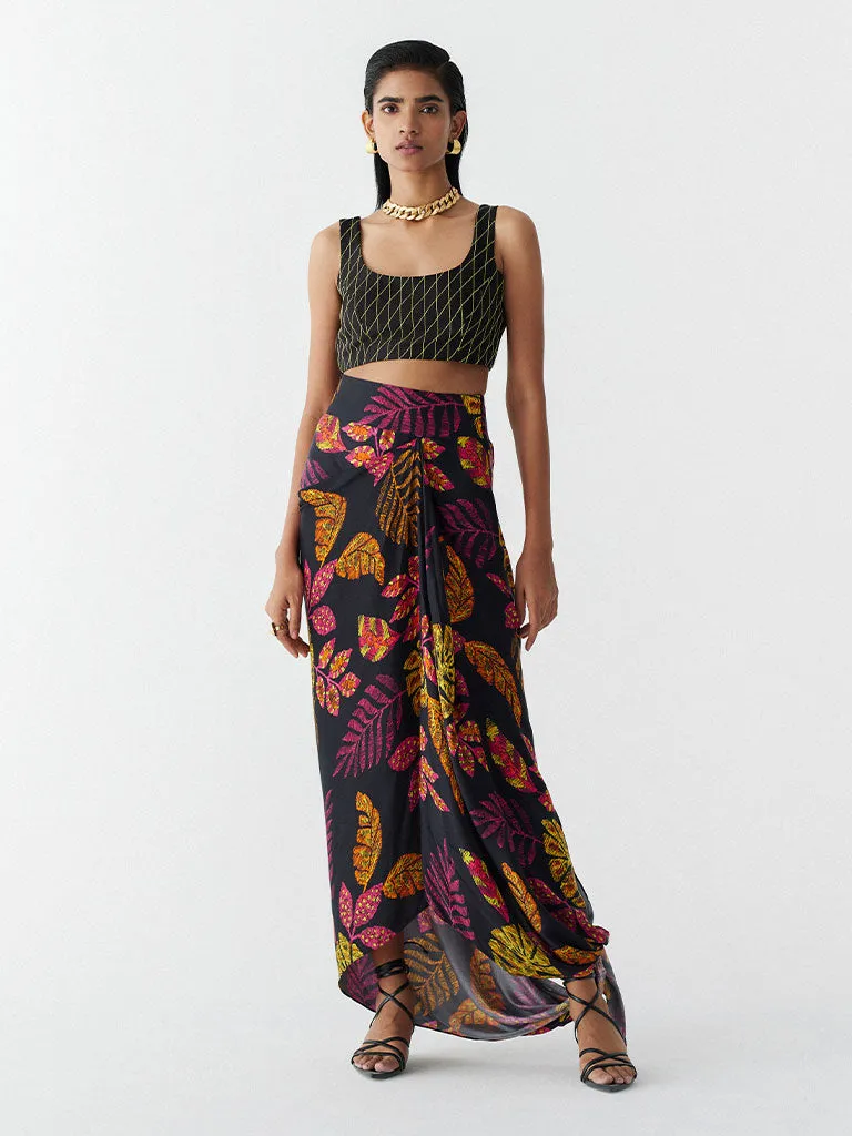 Rainforest Knot Skirt & Blouse Set