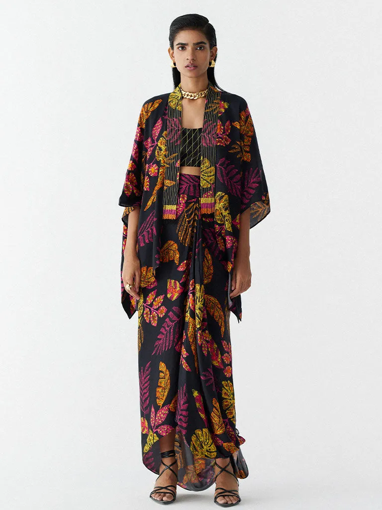 Rainforest Knot Skirt & Blouse Set
