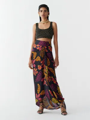 Rainforest Knot Skirt & Blouse Set