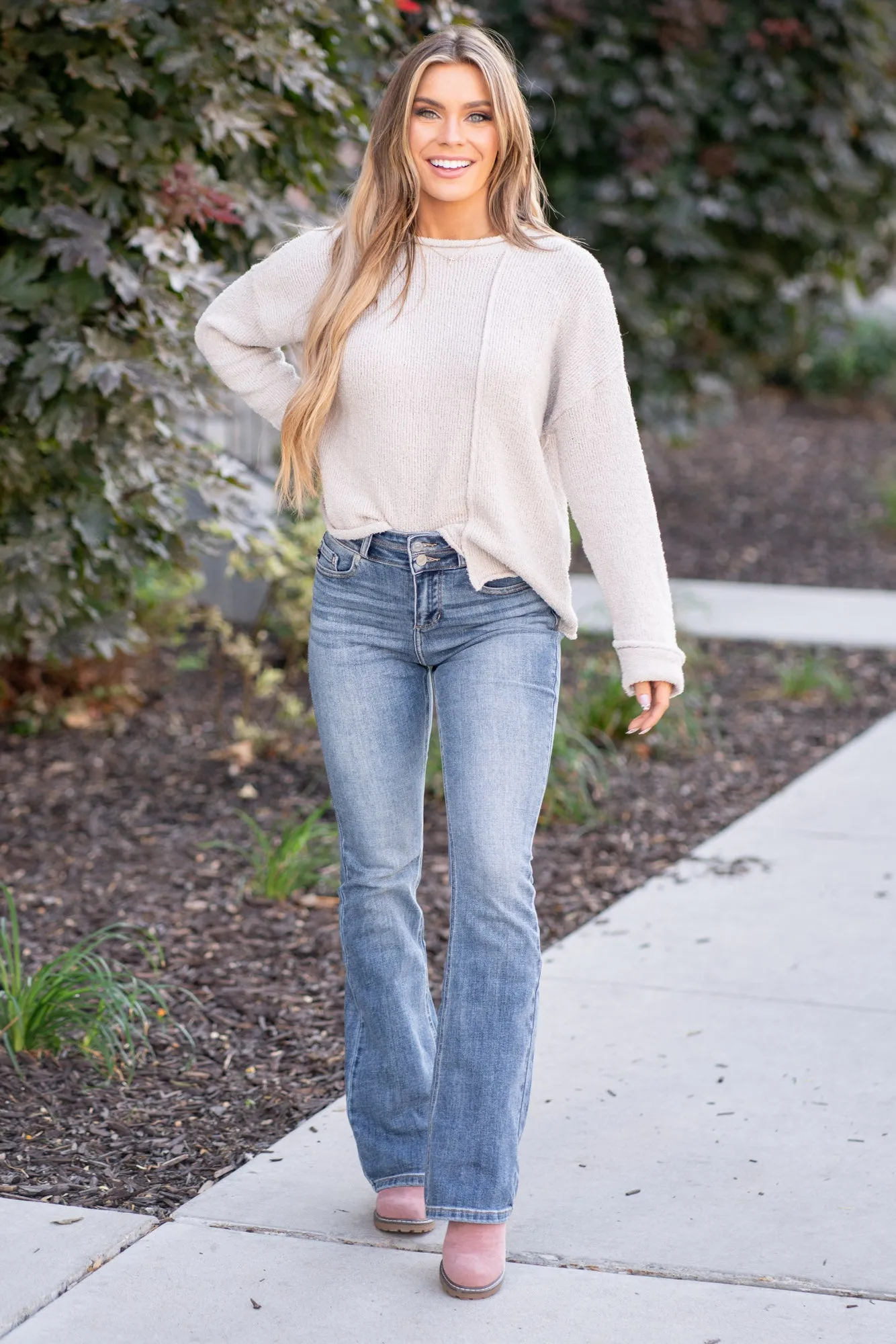 Raven High Rise Skinny Bootcut