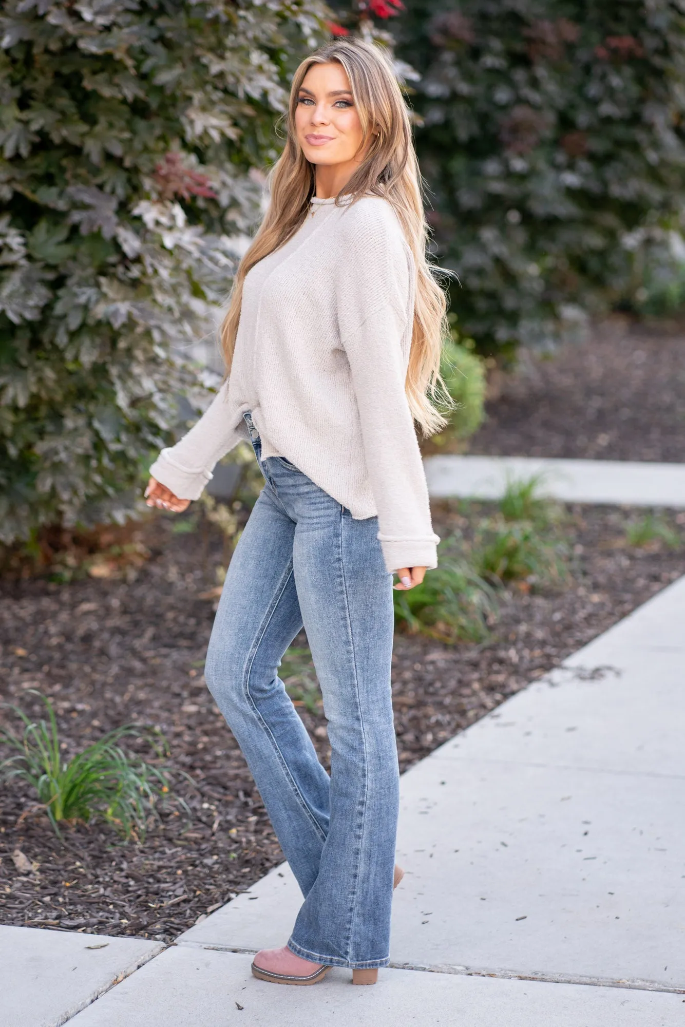Raven High Rise Skinny Bootcut
