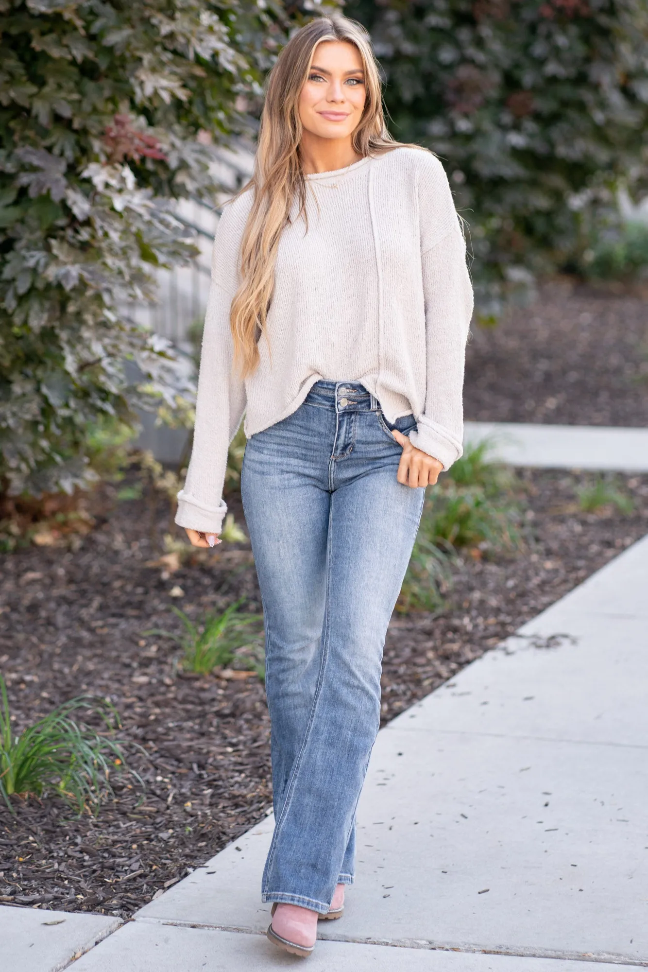 Raven High Rise Skinny Bootcut