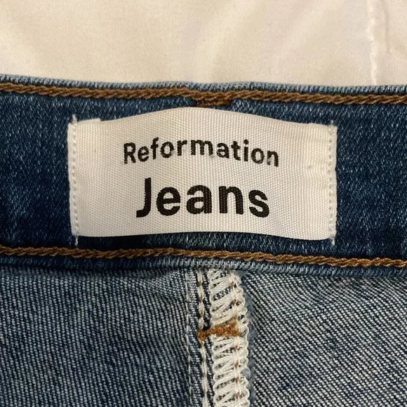 Reformation High Waist Skinny Jeans in Destin Wash Size 24