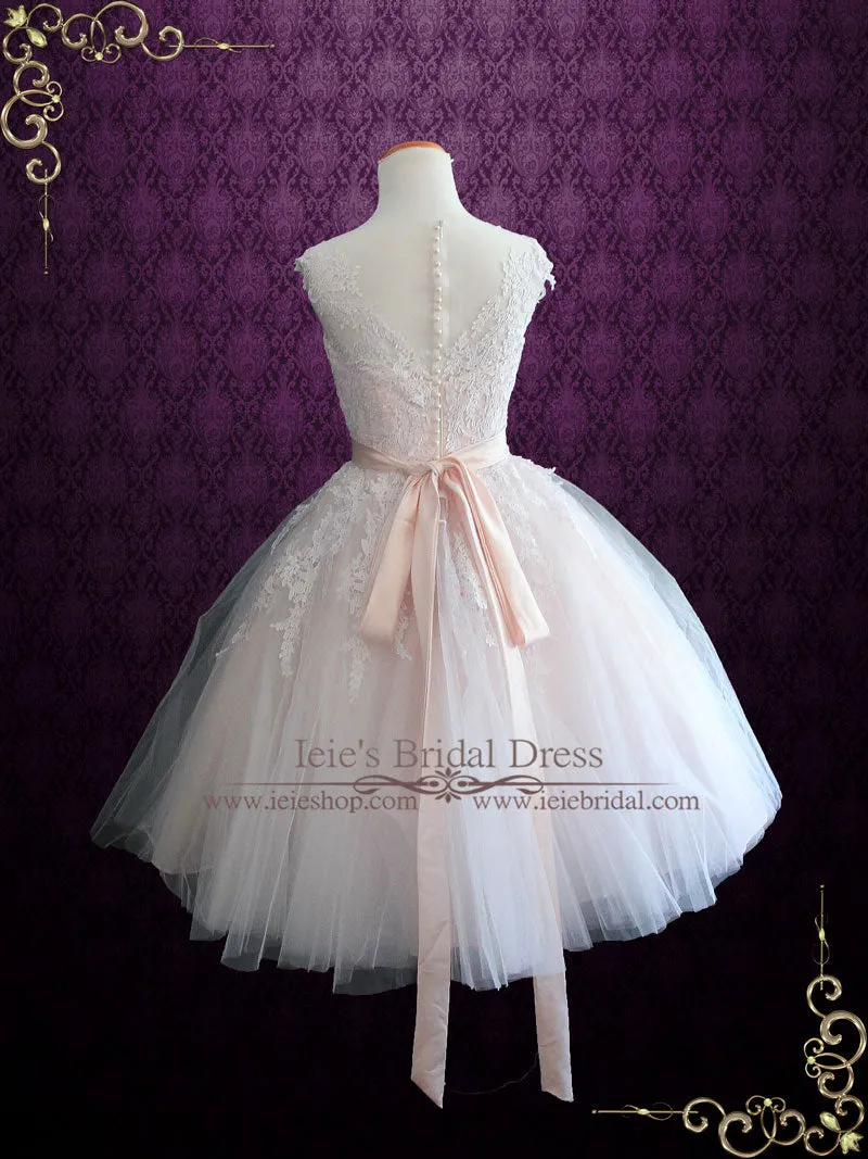 Retro 50s Tea Length Wedding Dress ROSALIE