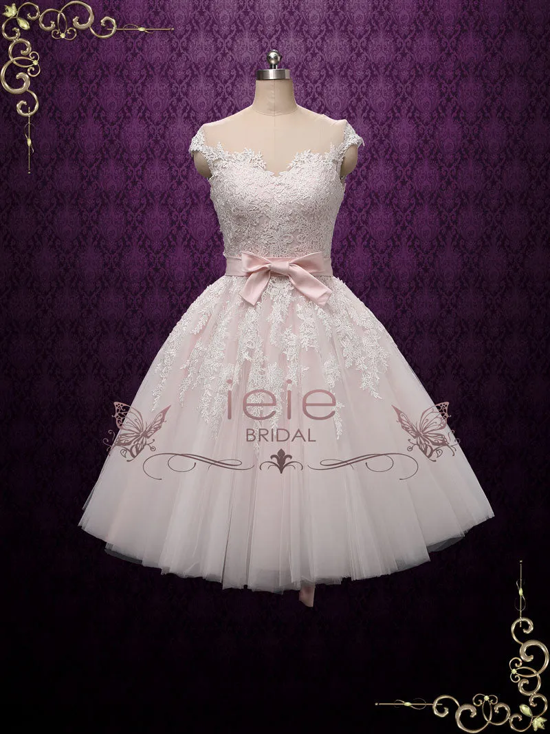 Retro 50s Tea Length Wedding Dress ROSALIE