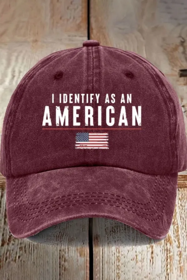 Retro American Print Baseball Cap