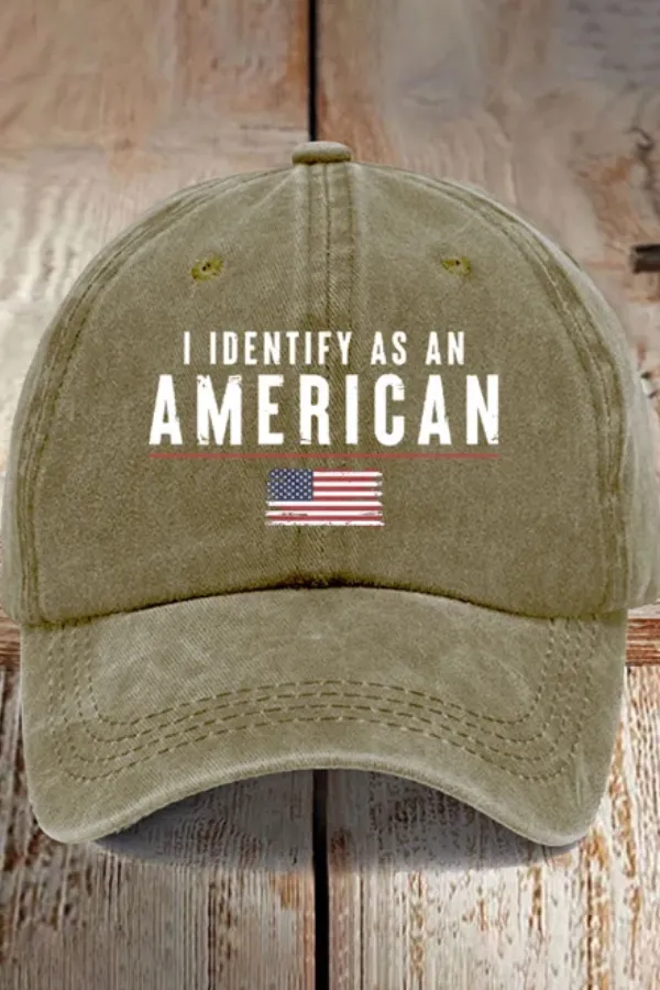 Retro American Print Baseball Cap