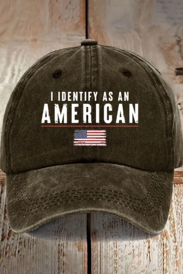 Retro American Print Baseball Cap