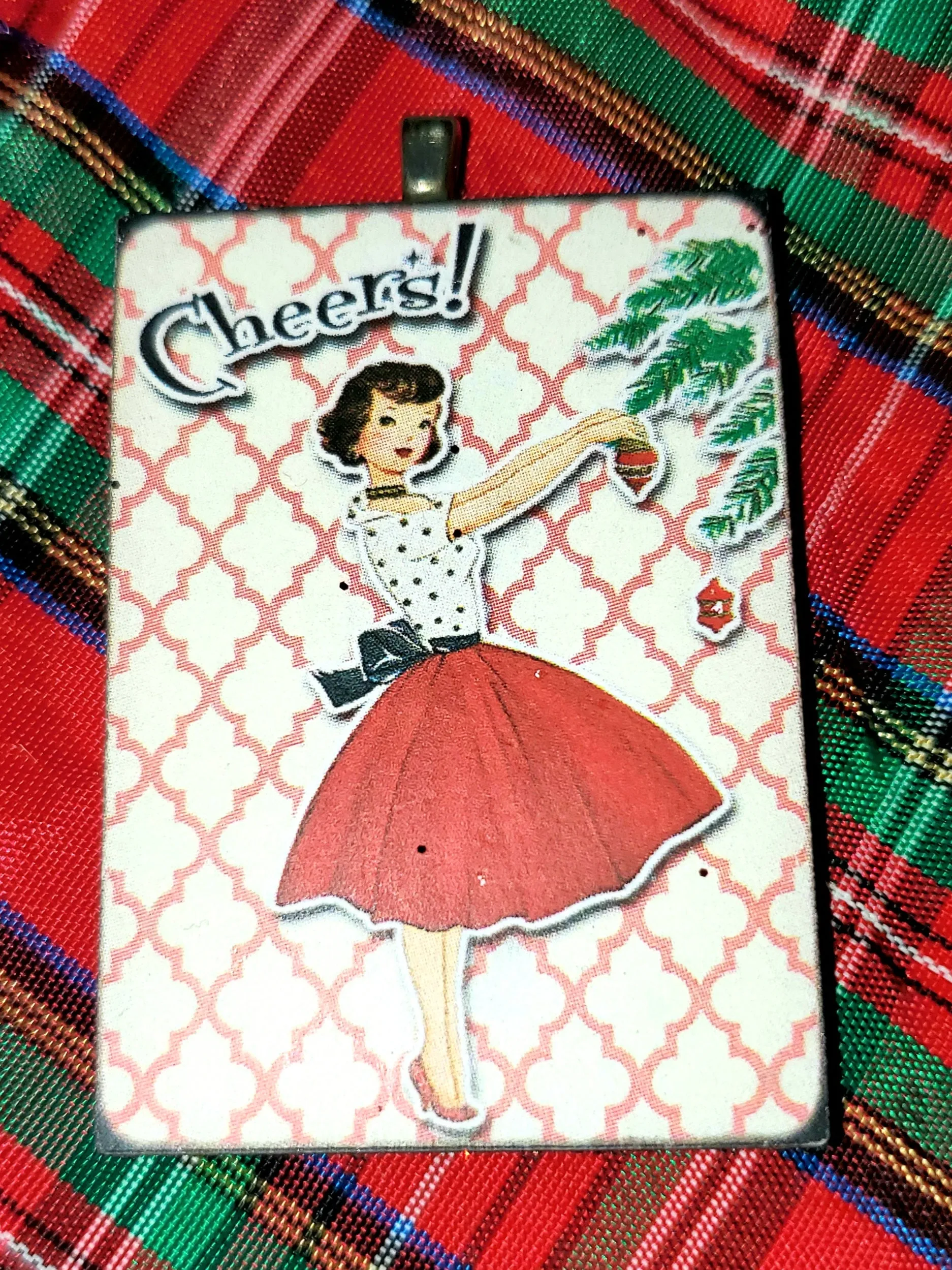 Retro Holiday Lady Ornaments