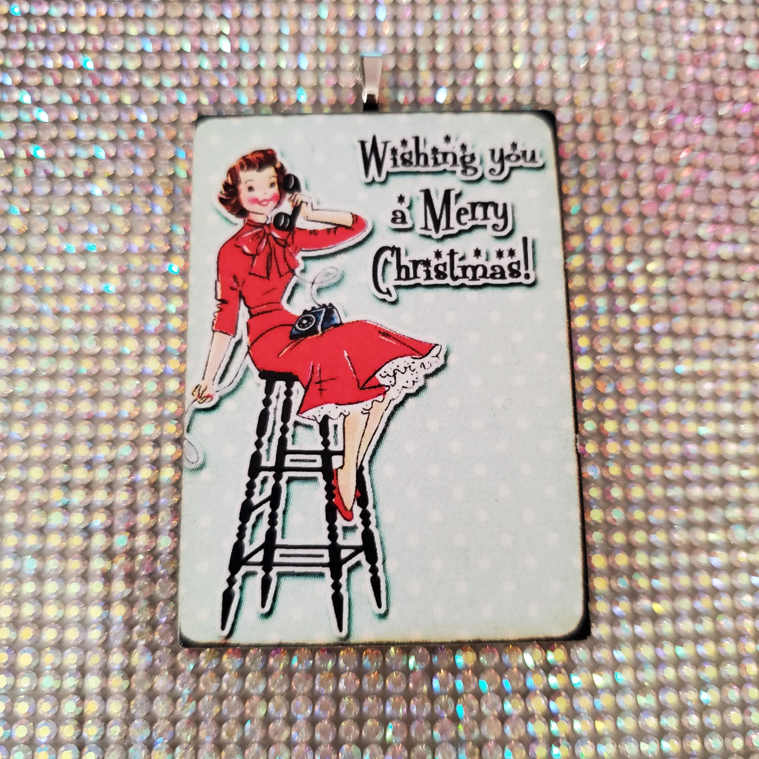Retro Holiday Lady Ornaments