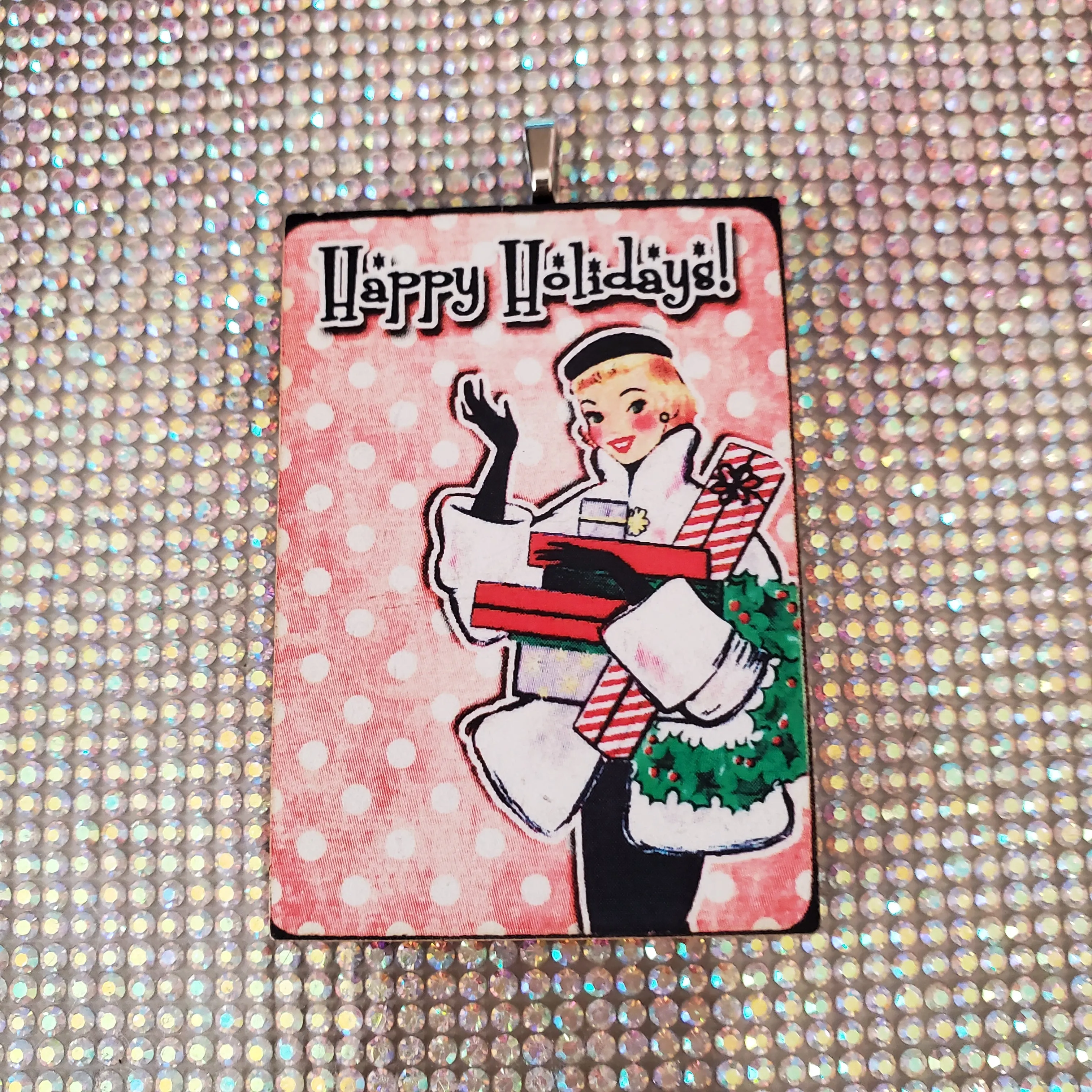 Retro Holiday Lady Ornaments