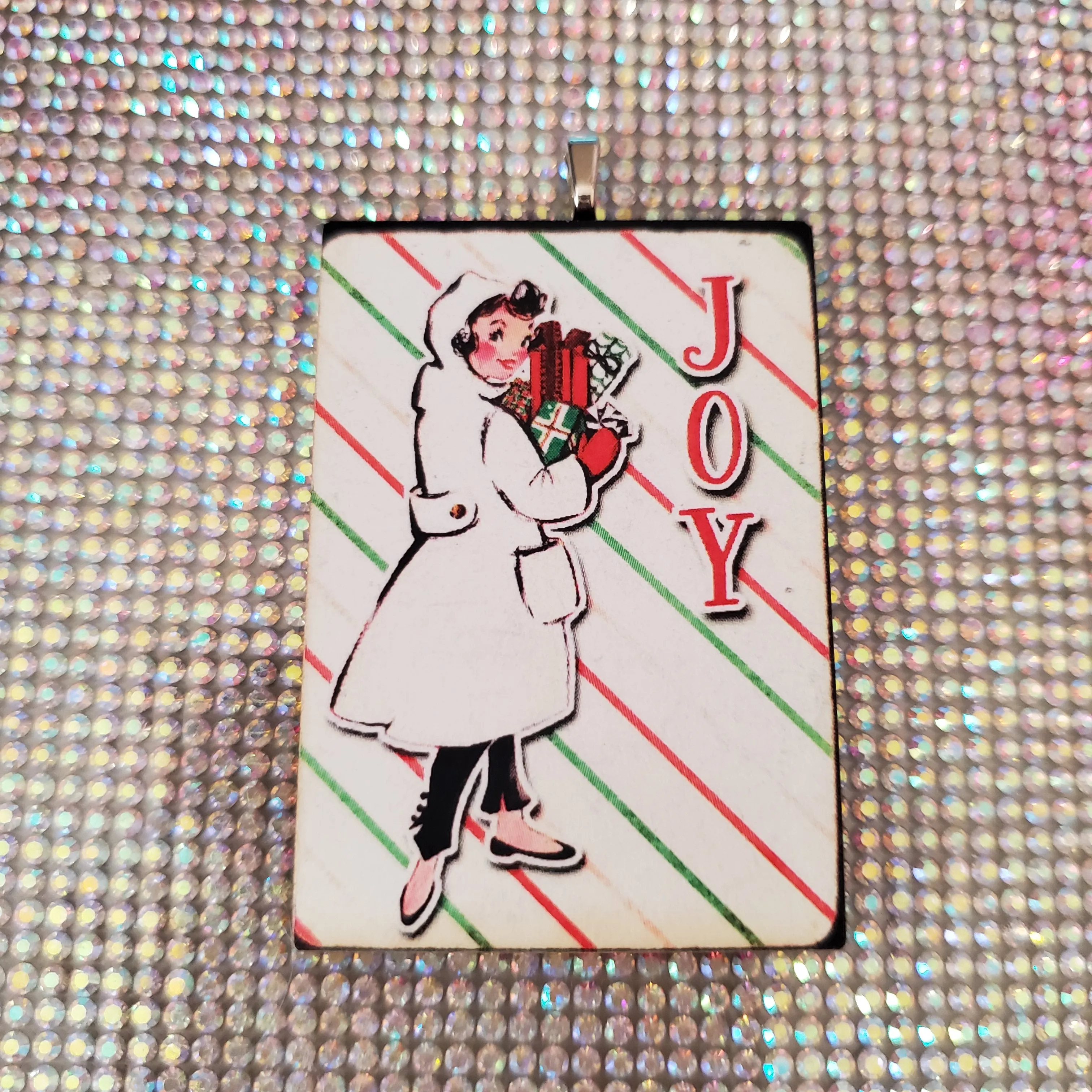 Retro Holiday Lady Ornaments