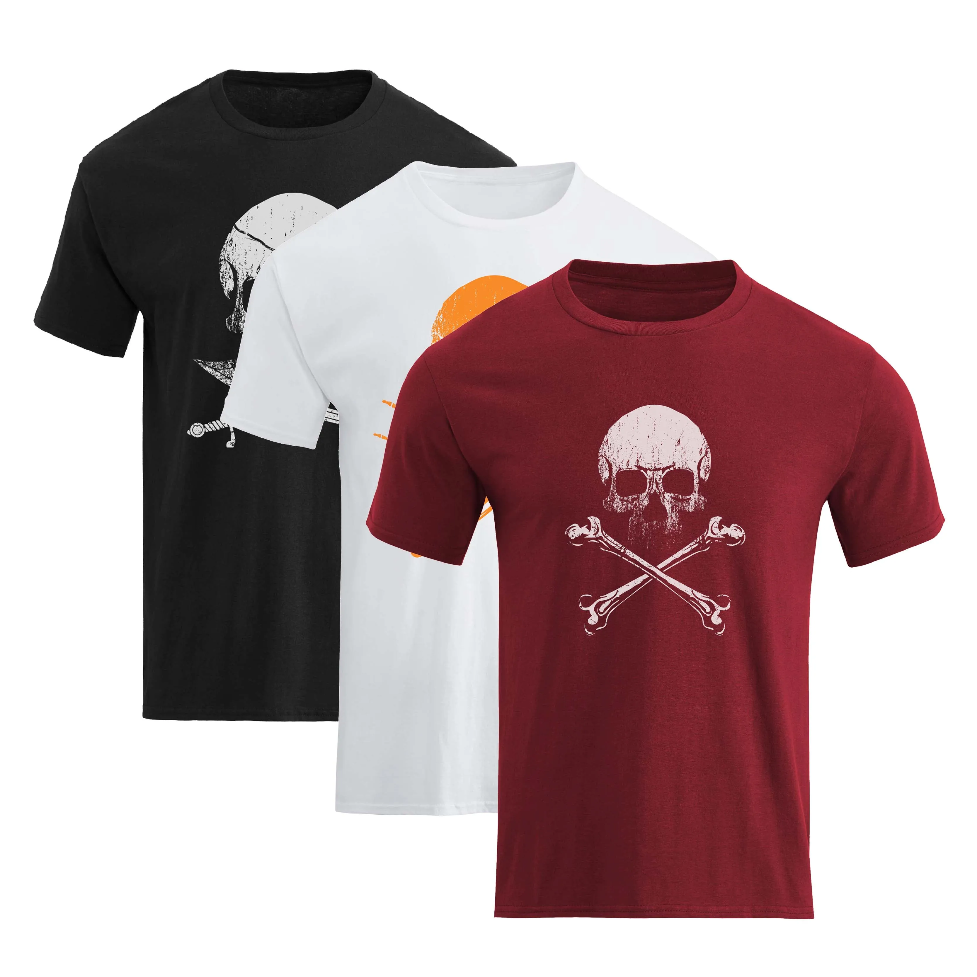 RETRO SKULL TEE -3 PACKS