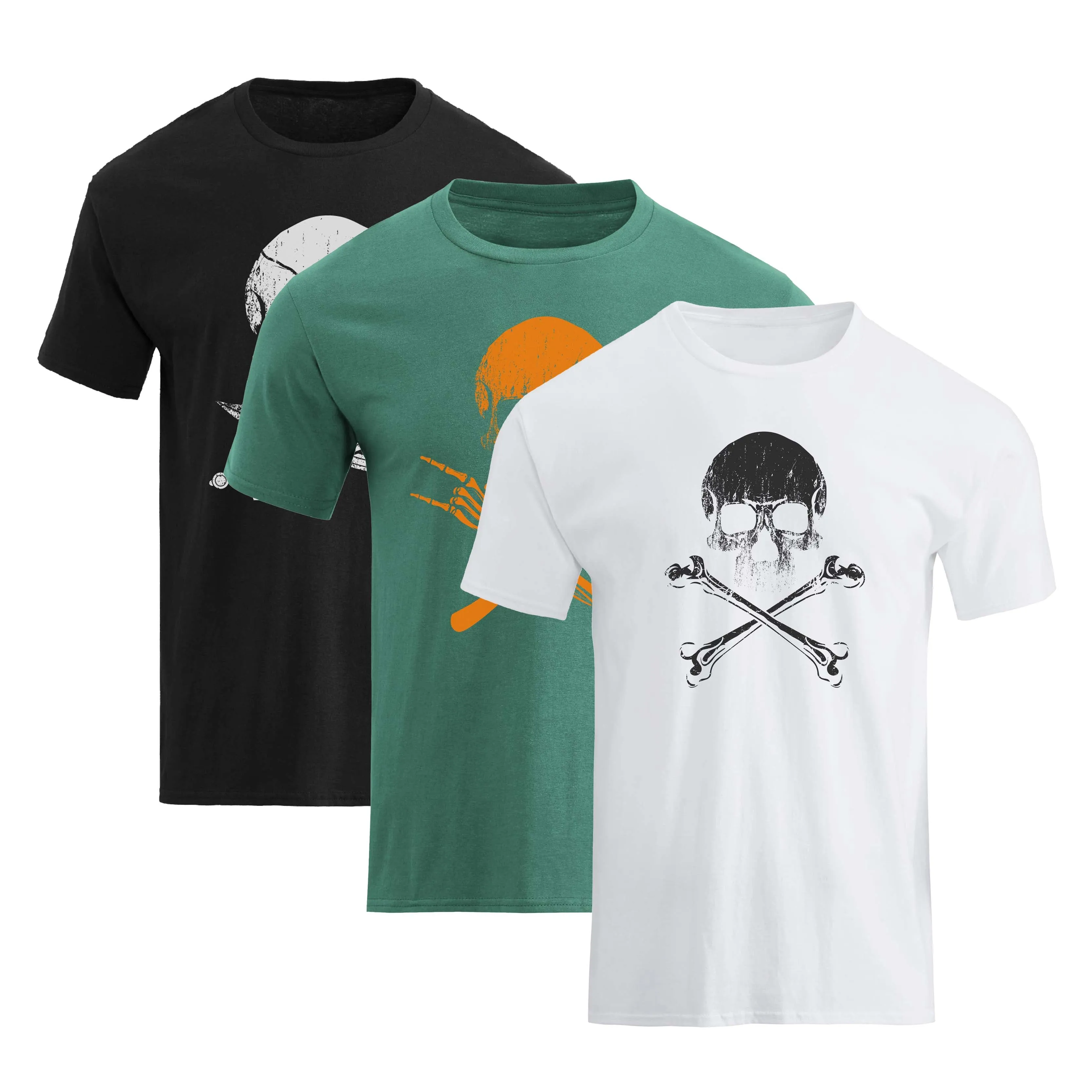RETRO SKULL TEE -3 PACKS