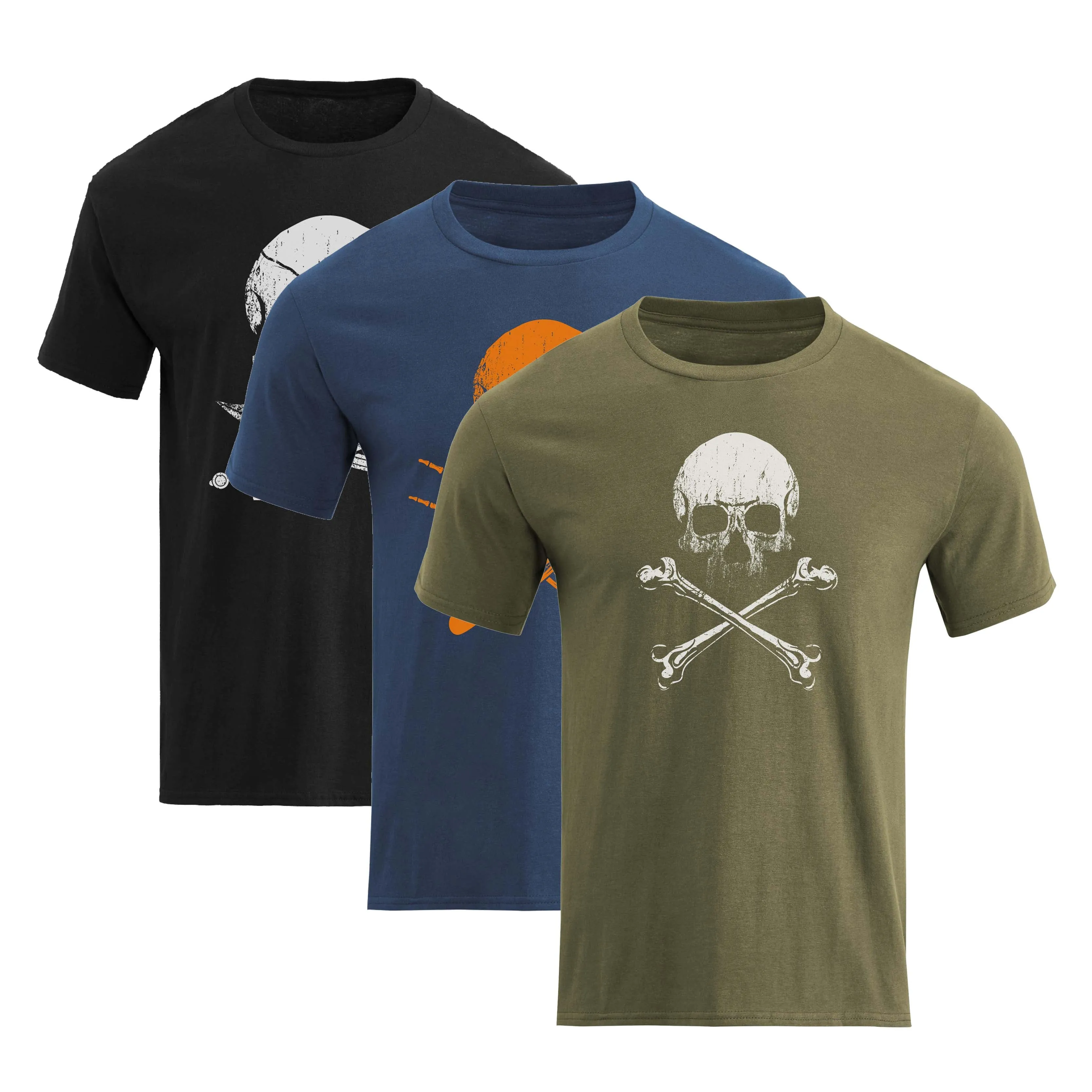 RETRO SKULL TEE -3 PACKS