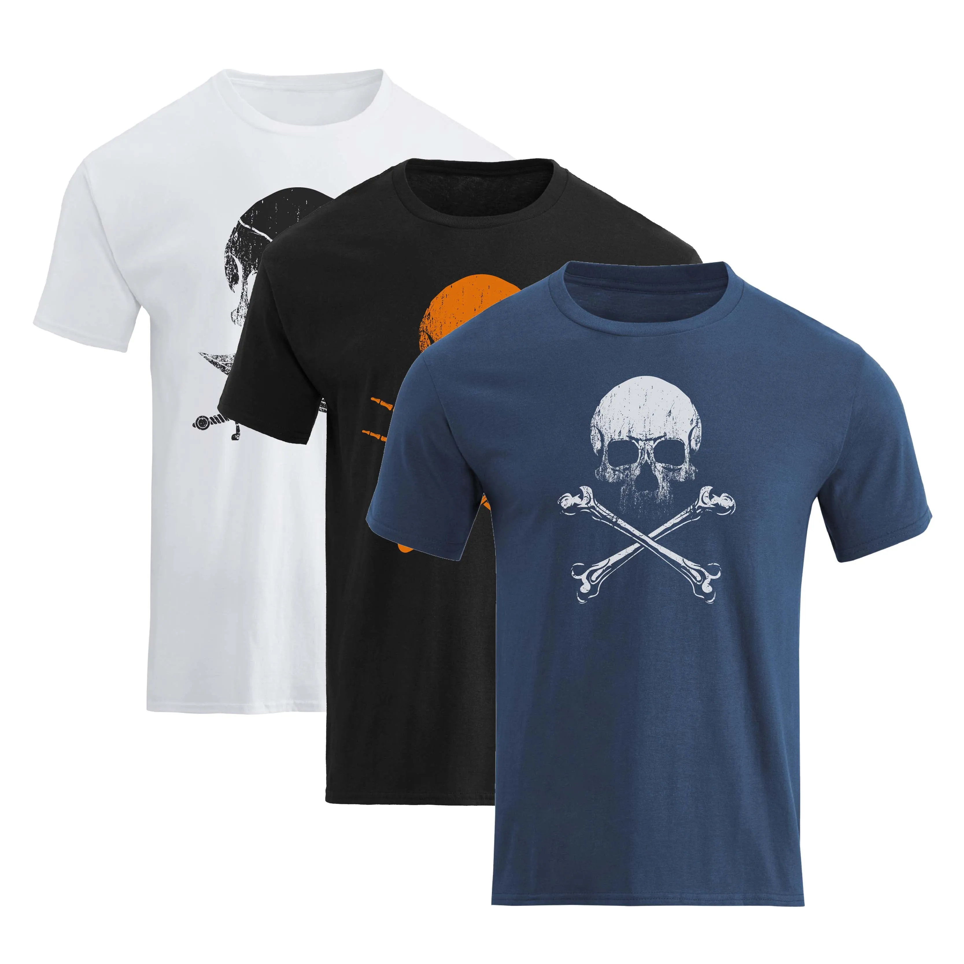 RETRO SKULL TEE -3 PACKS