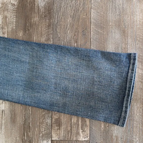 ROCK &amp; ROLL Cowgirl Mid Rise Bootcut denim rodeo western jeans sz26x34L like new