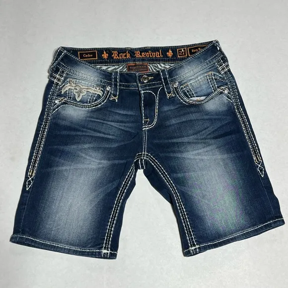 Rock Revival Codee East Bermuda shorts size 27