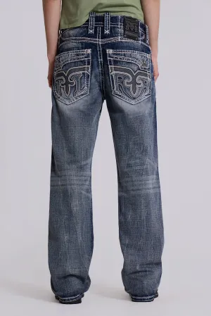 Rock Revival Mid Blue Gwen Flared Jeans