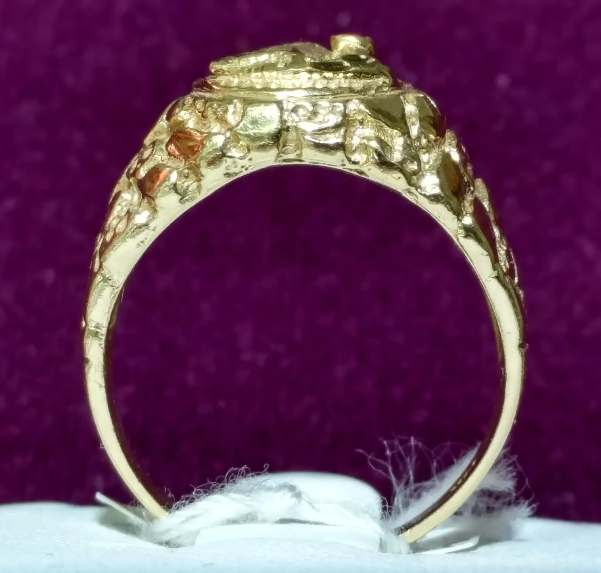Saint Barbara Nugget Men's Ring (14K)