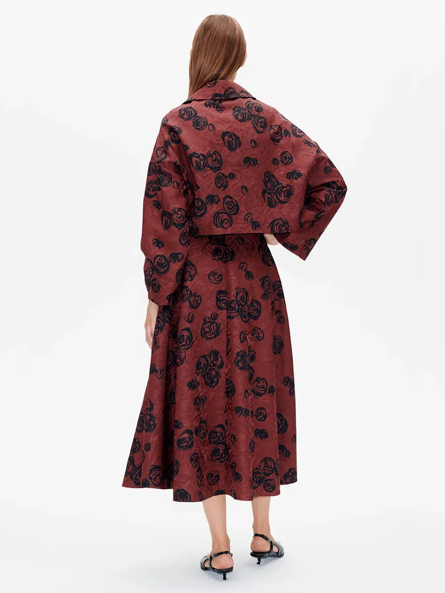 Saye Skirt - Bordeaux Rose
