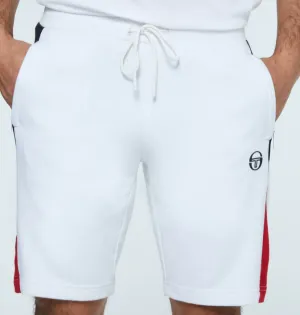 Sergio Tacchini EQUILATERO FLEECE BERMUDA WHITE/TANGO RED MVS2239513-008