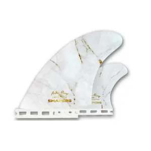 SHAPERS ASHER PACEY 5.55 TWIN FIN   STABILISER WHITE GOLD SINGLE TAB