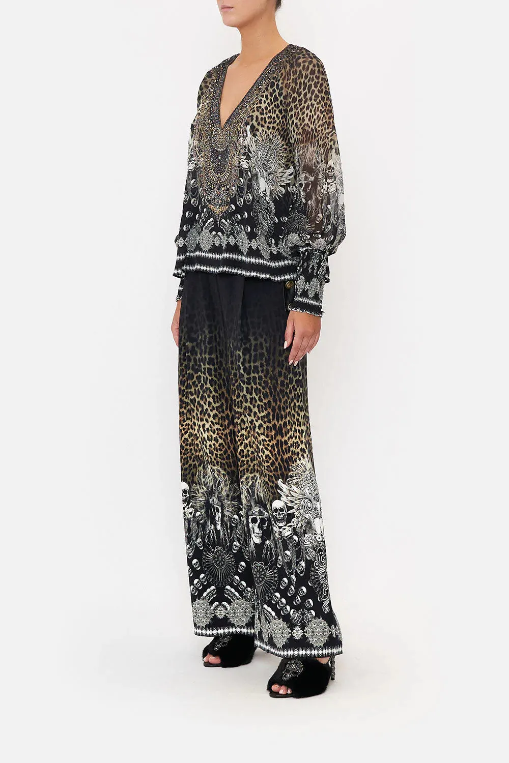 Shirred Cuff Blouse - Order of Disorder