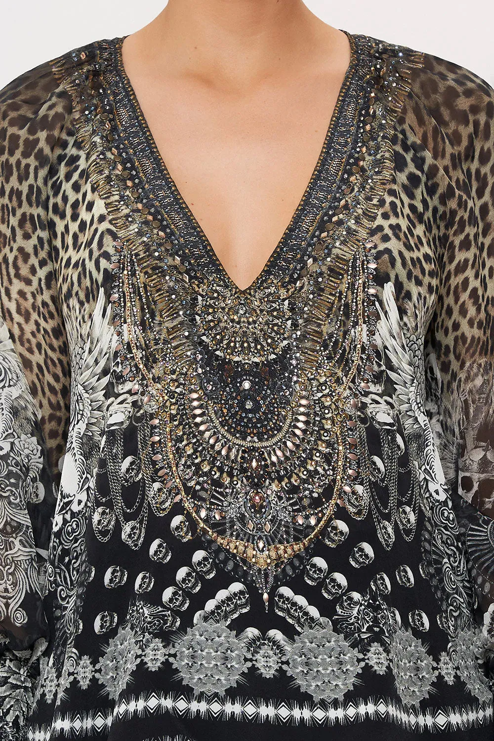 Shirred Cuff Blouse - Order of Disorder