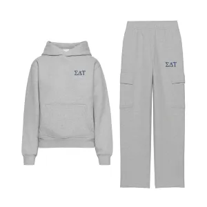 Sigma Delta Tau Fave Fit Fleece Cargo Hoodie Set