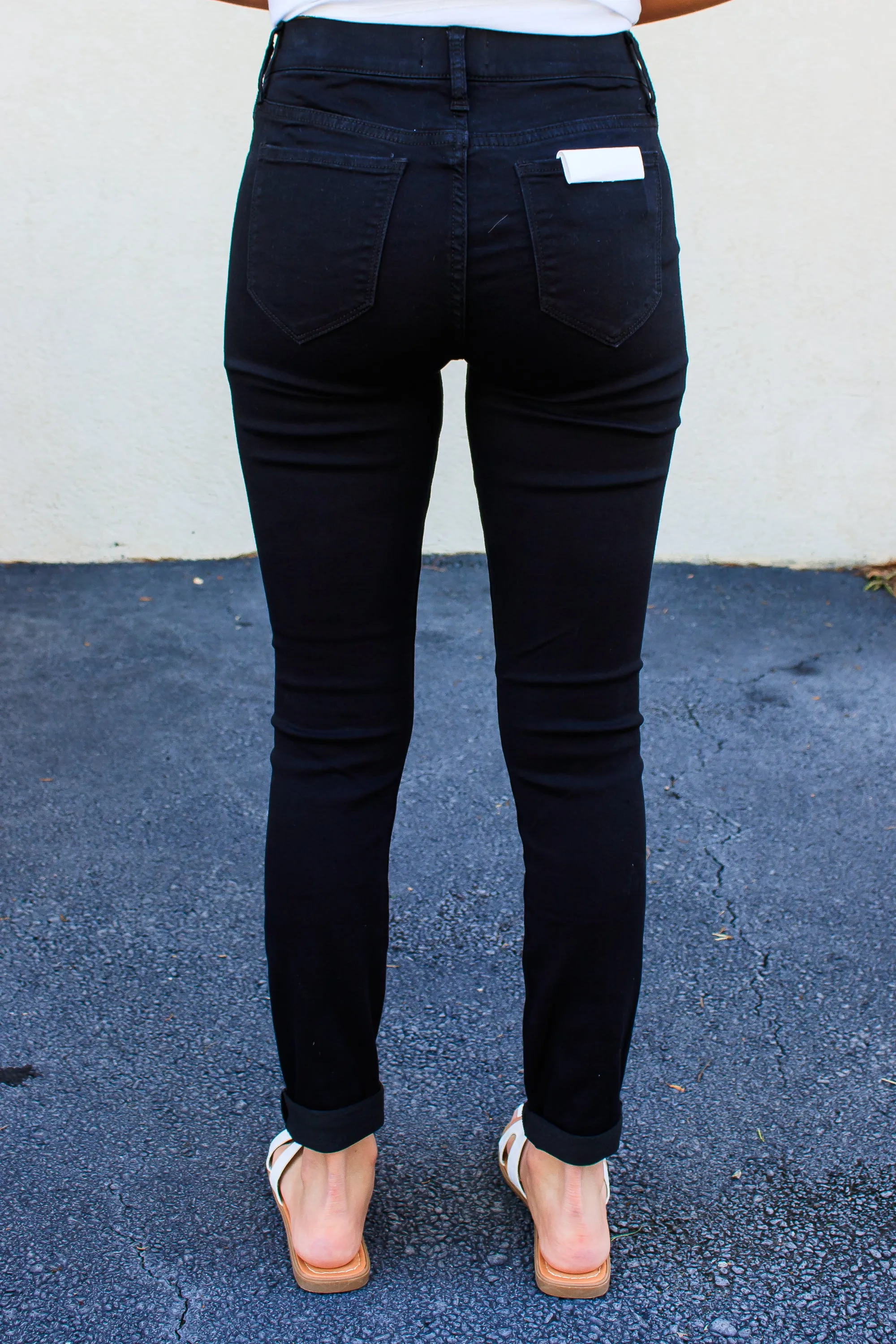 Simone Pull On Skinnies - Black