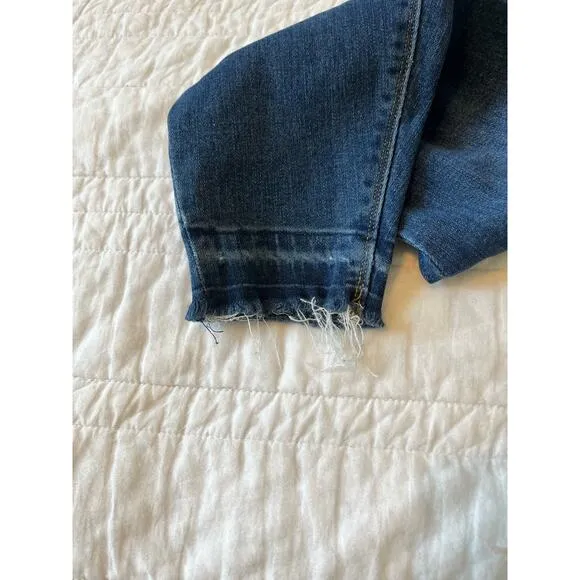 Spanx Distressed Jeggings Size L, Women's Denim Tummy Control Shapewear Jeans
