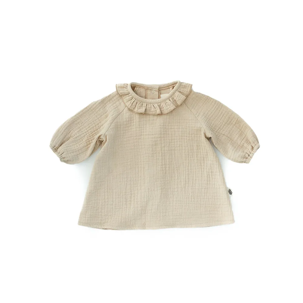 Strawberry blouse - Shortbread