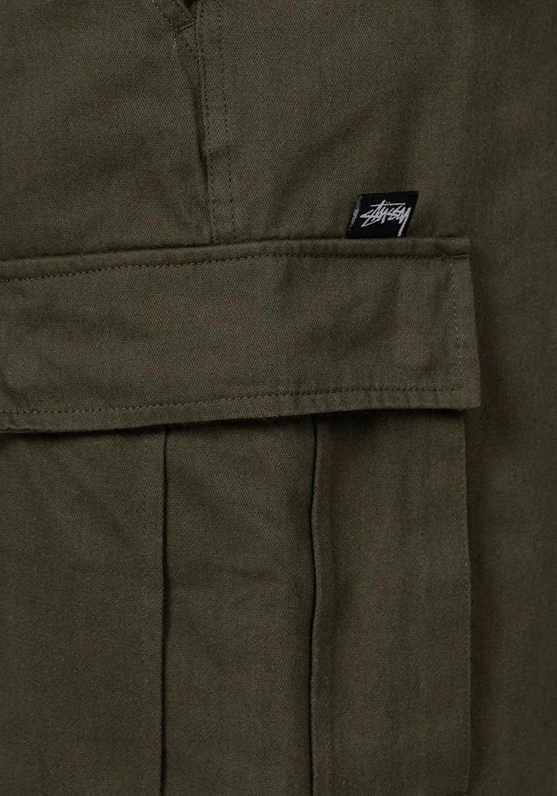 STUSSY SURPLUS CARGO SHORTS MILITARY