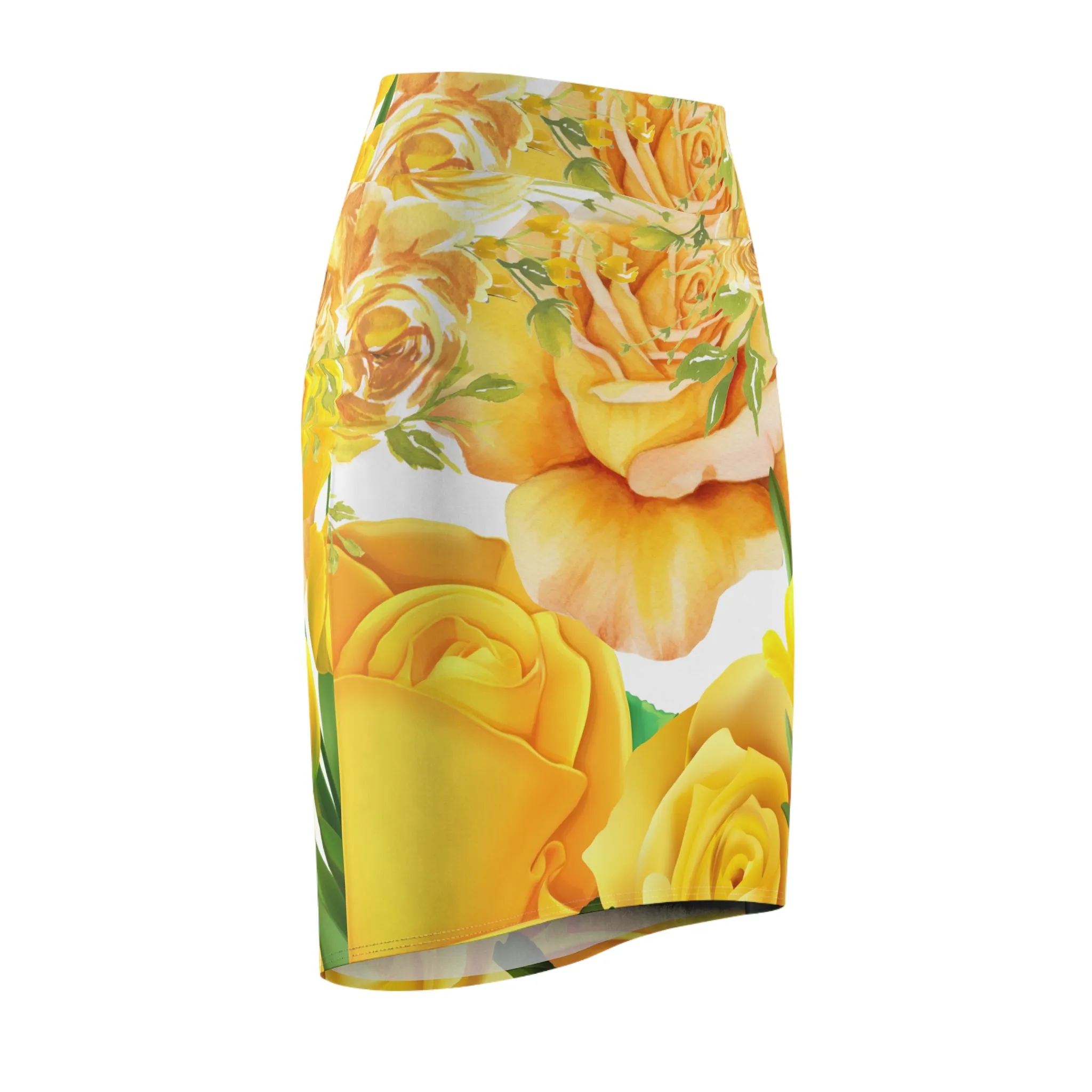 SUPREMEMATHEMATICS SUNNY FLOWER PENCIL SKIRT