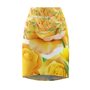 SUPREMEMATHEMATICS SUNNY FLOWER PENCIL SKIRT
