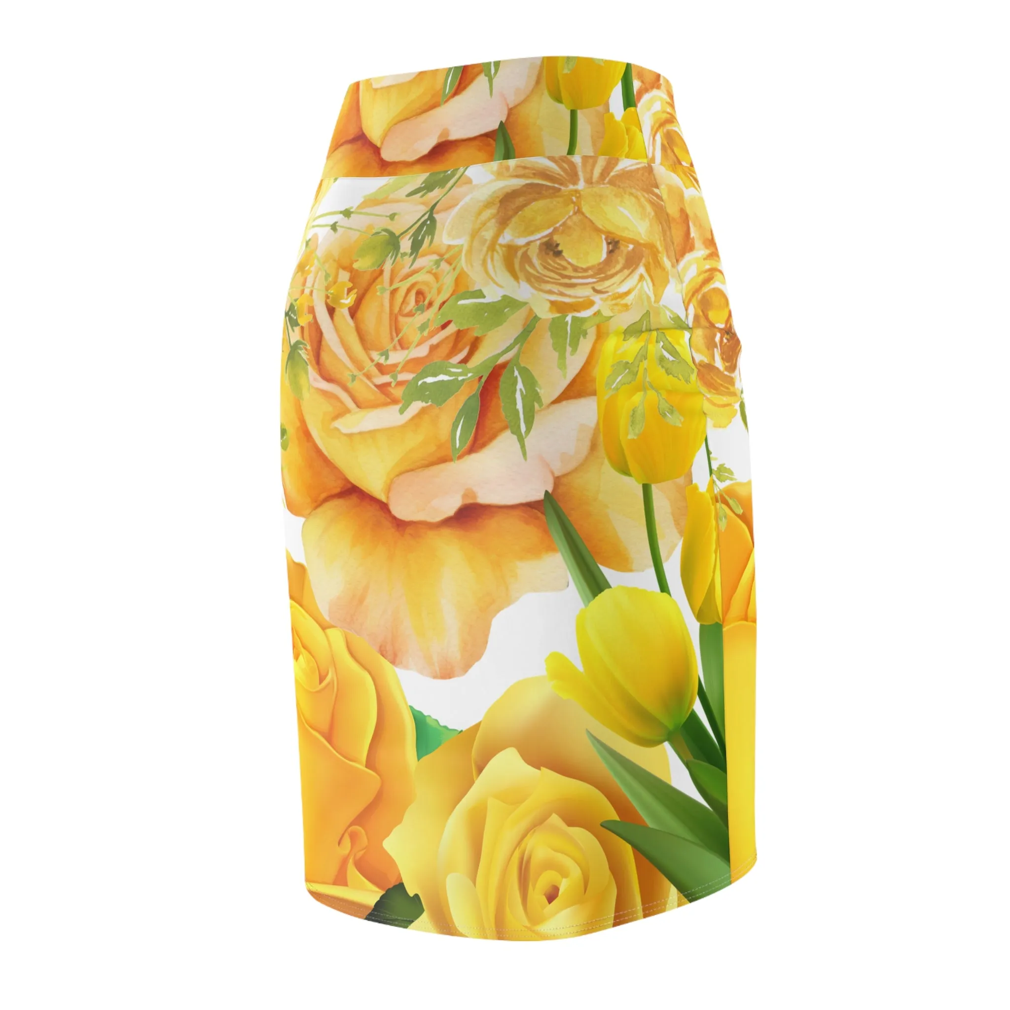 SUPREMEMATHEMATICS SUNNY FLOWER PENCIL SKIRT