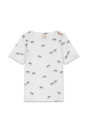 T-Shirt de Bain Anti-UV à Manches Courtes Rio Poisson Boule Blanc