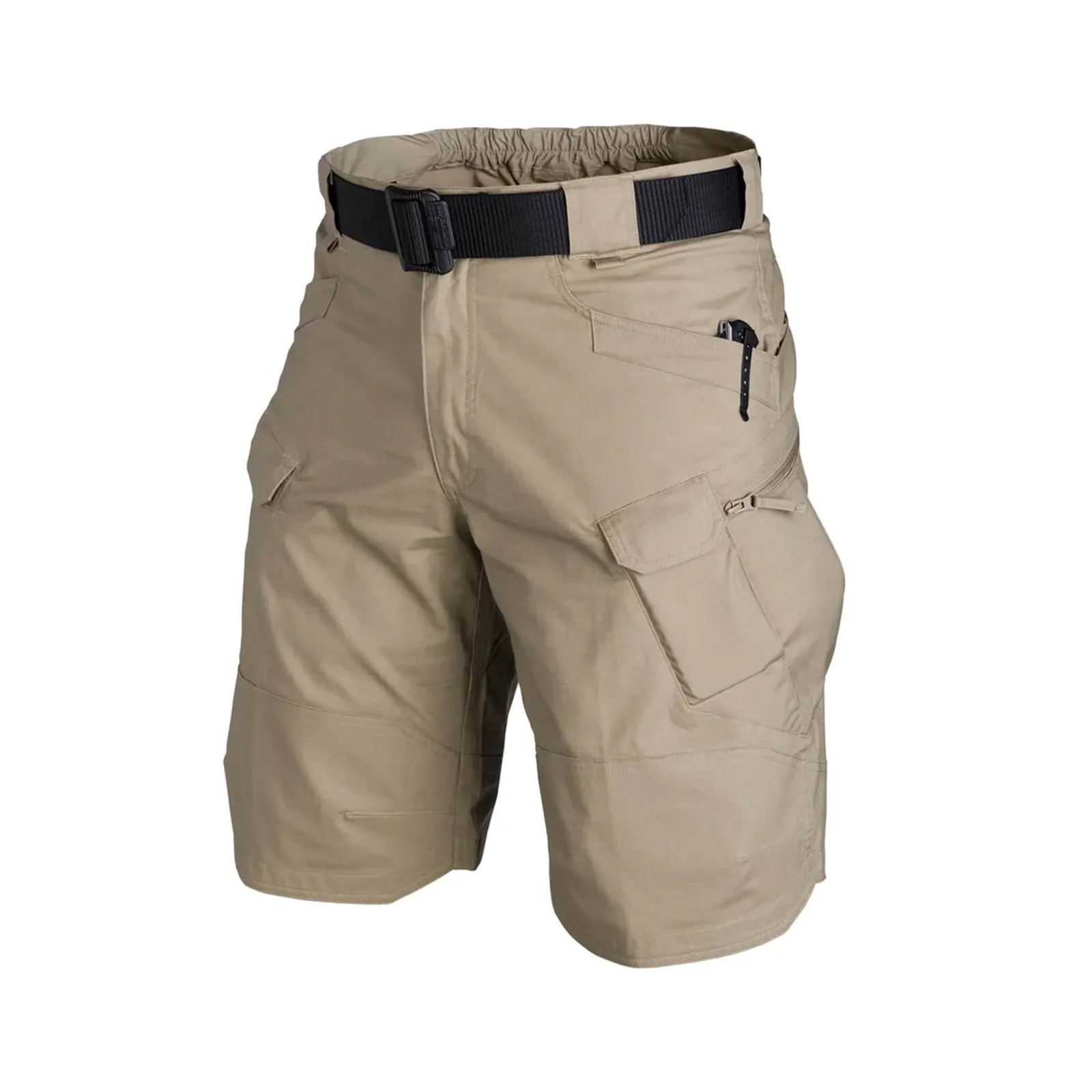 TACTICAL MULTI POCKETS 11'' INSEAM PERFORMANCE CARGO SHORTS WITH BUCKLE BELT