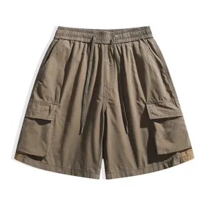 Technical Solid Color Cargo Shorts