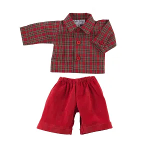 Teddy Tartan Shirt & Trousers set