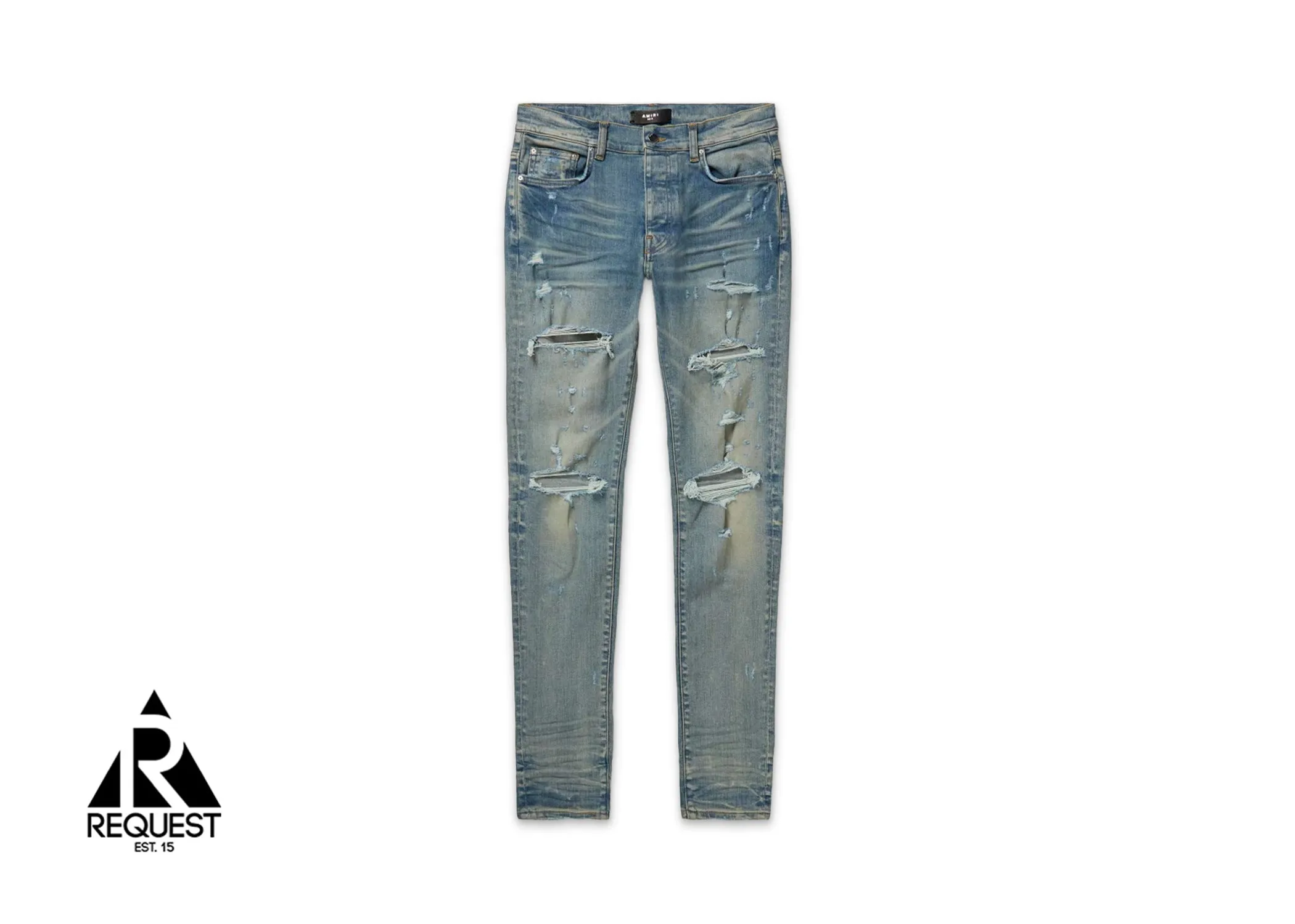 Thrasher Plus Distressed Skinny Jeans "Light Blue"