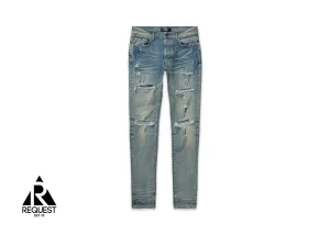 Thrasher Plus Distressed Skinny Jeans "Light Blue"