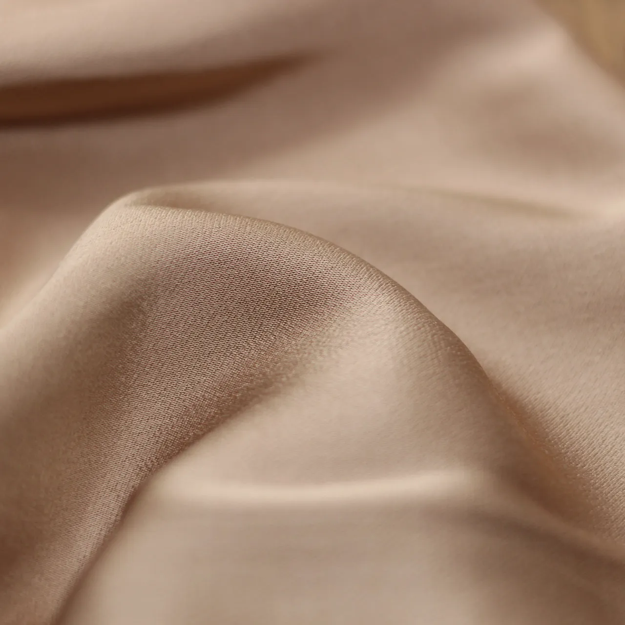 Tissu Satin de Viscose Uni - Bronze  (Vendu x10cm)