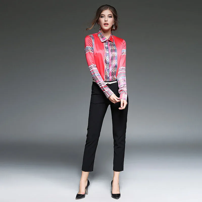 Tomboy Long Sleeve Shirt Tops for Women Clothing